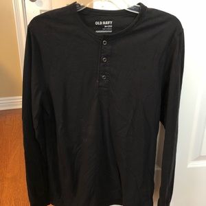 Black old navy Henley mens small